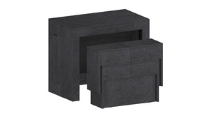 Panca Allungabile 66/290x25x45 cm Pratika Singola A Grigio Ardesia