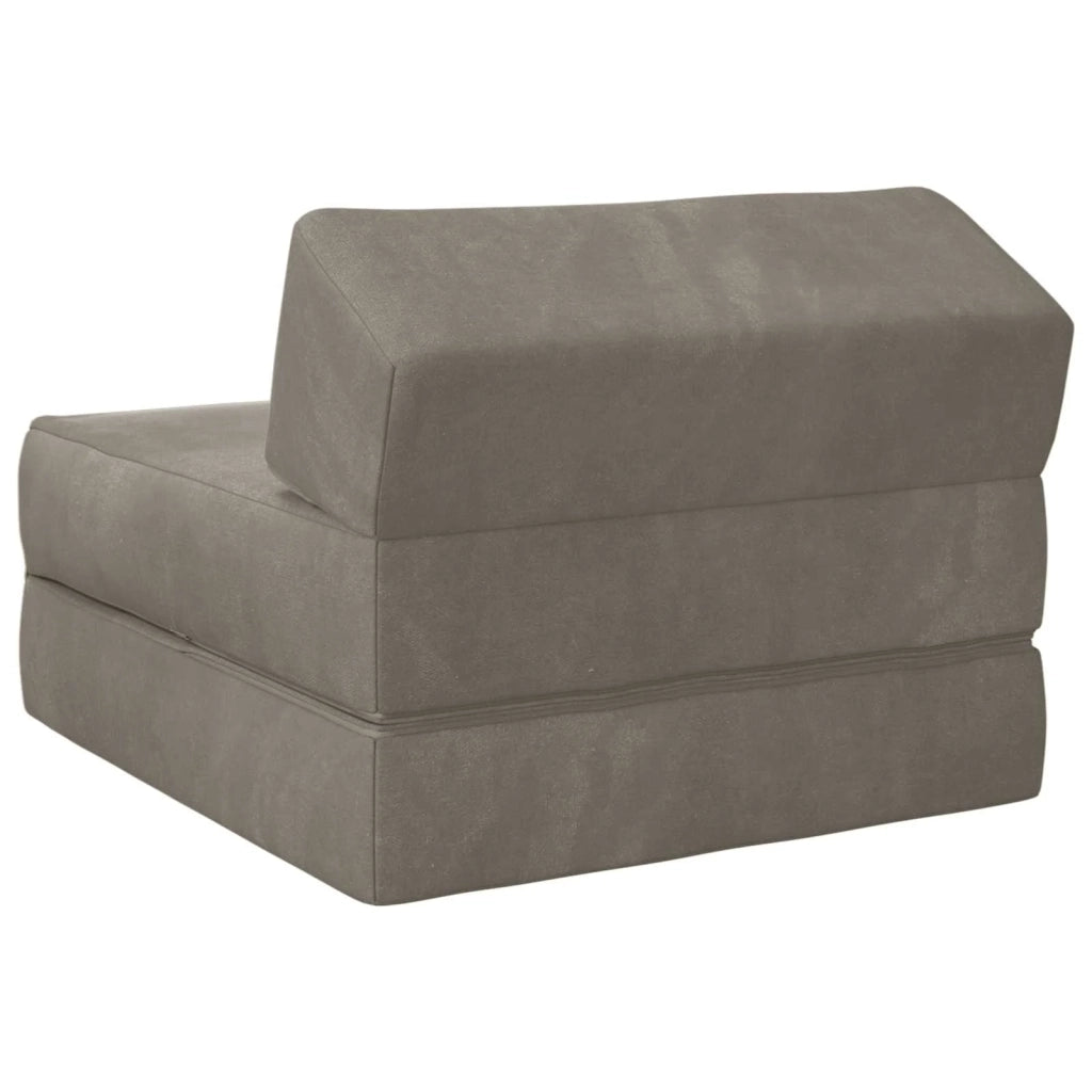 Divano Letto Pieghevole Grigio Chiaro 60 x 70 x 41 cm Tessuto 900058