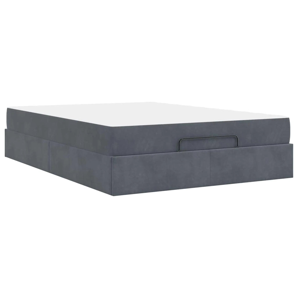 Struttura letto con materasso 2 pcs Grigio Sfumato Velluto 3399571