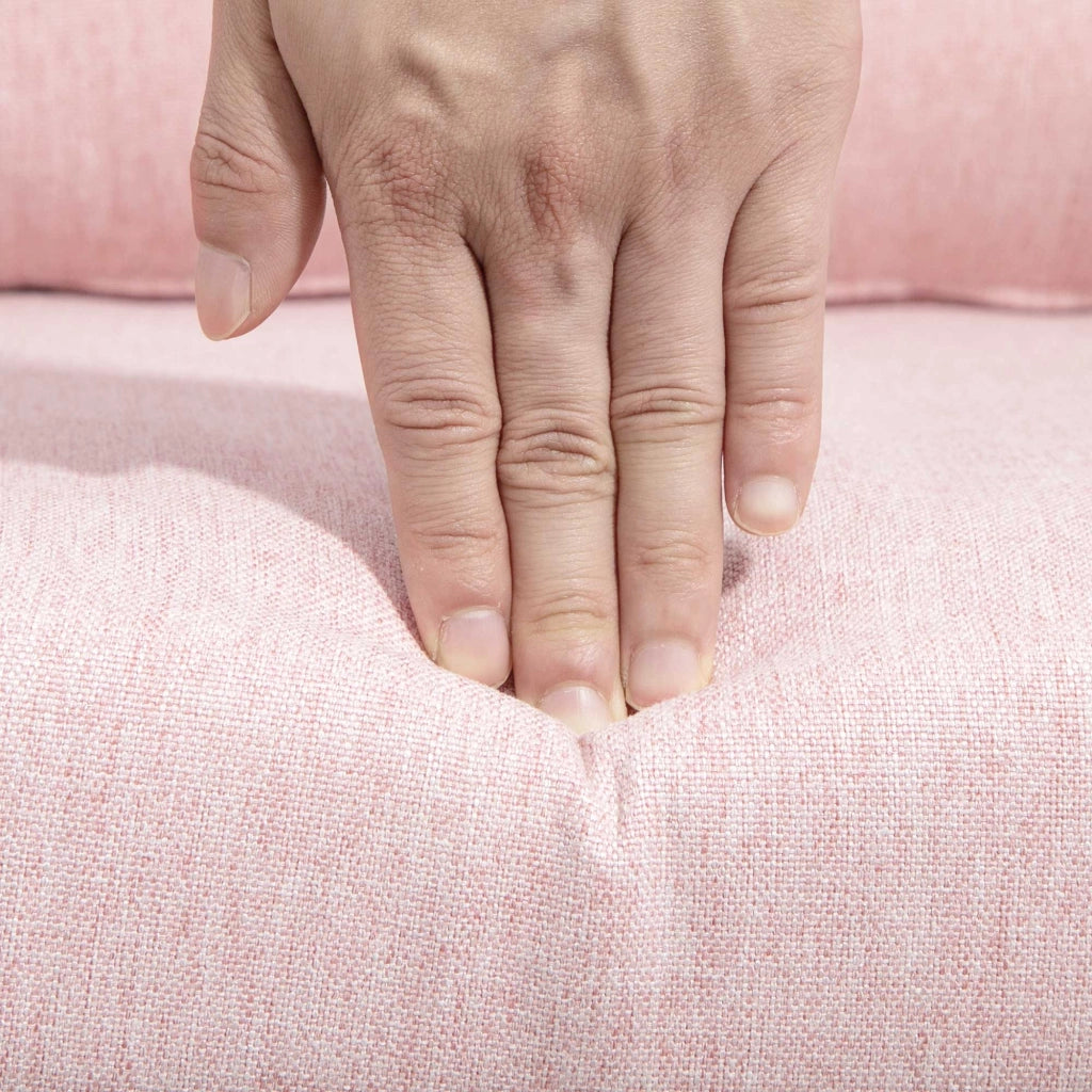 Poltrona da soggiorno reclinabile girevole 360¡ã ¨C zephmum ¨C rosa metallo
