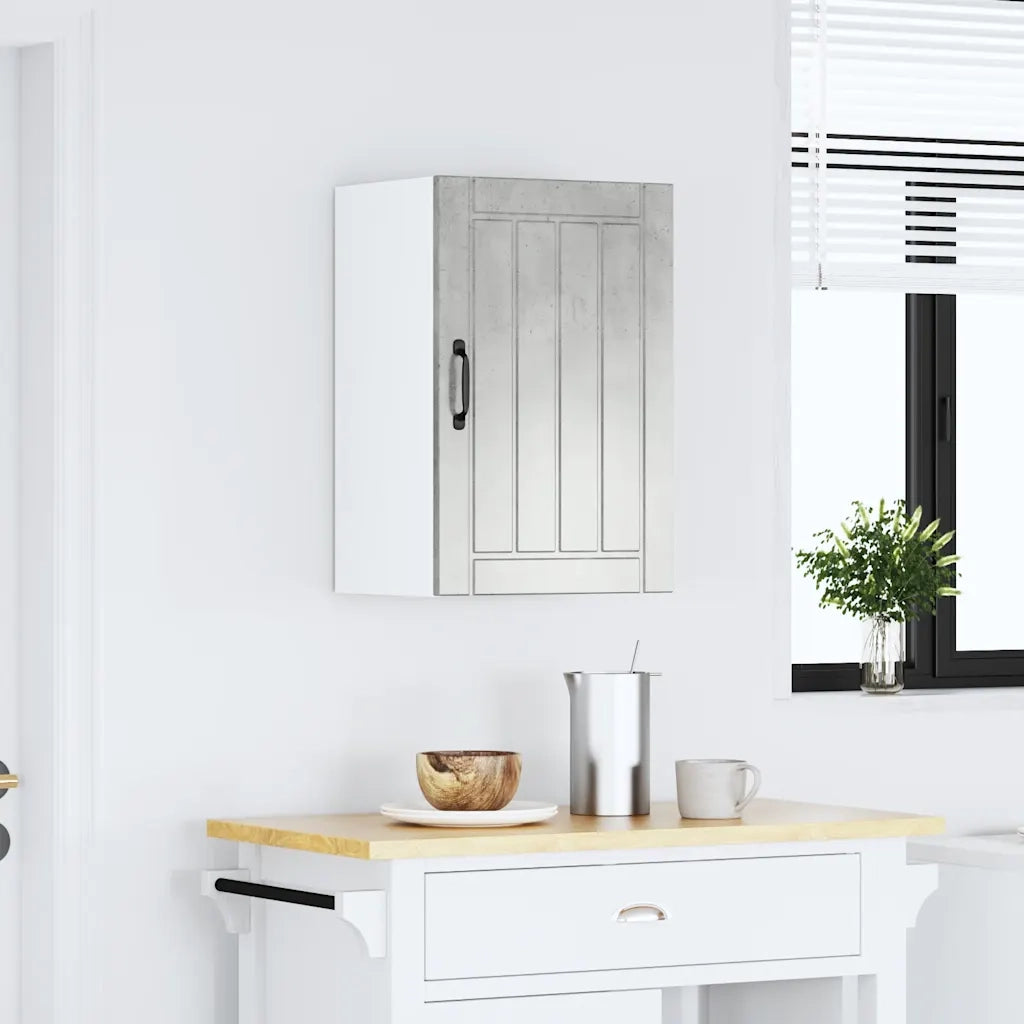 vidaXL Pensile da Cucina Lucca Grigio Cemento in Legno Multistrato