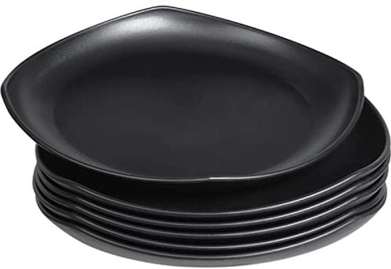 Piatti Grandi 6 Pack 24,1 cm Piatti da Pranzo per BBQ Campeggio Picnic Shatterproof Piatti in PP per Bambini e Adulti Piatti Leggeri in Plastica Microonde e Forno