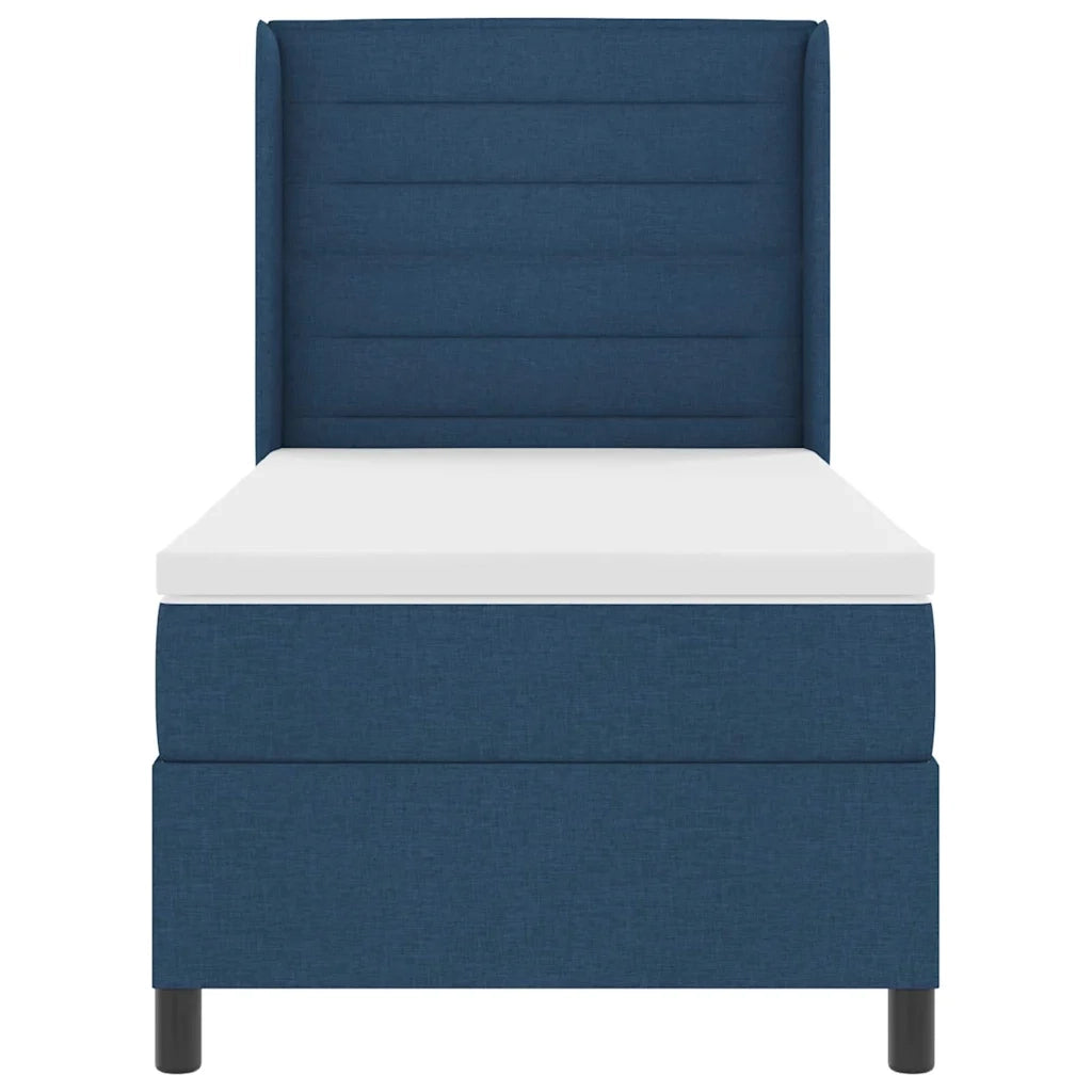 Letto a molle con materasso Blu 200 x 100 cm Tessuto 3341573