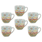Set 6 Tazzine Tazze Caffè in Ceramica senza Piattini Mondello 3