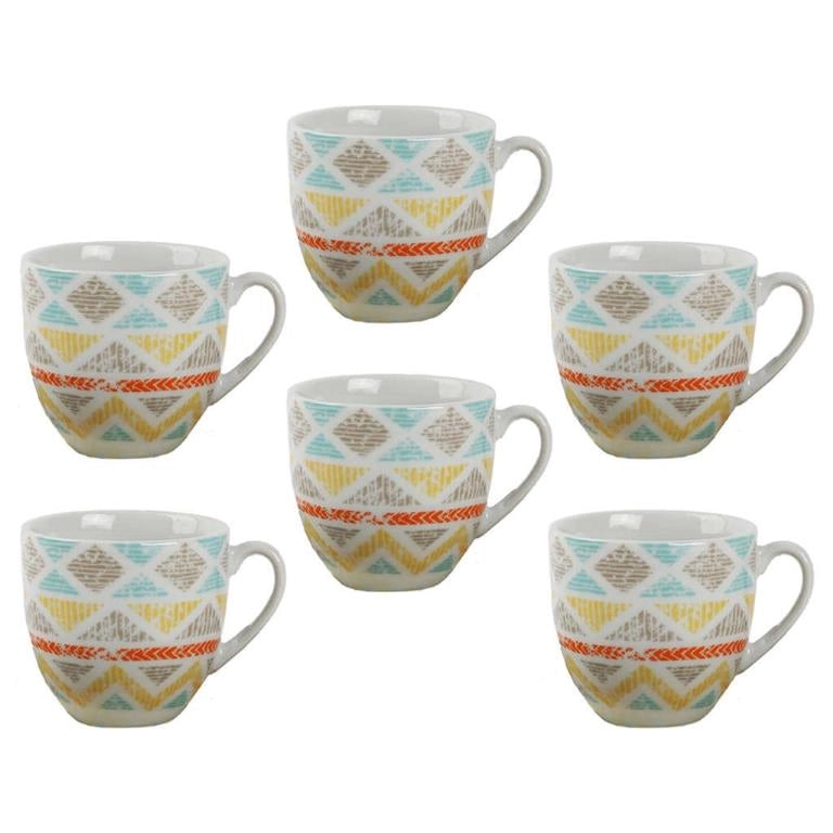 Set 6 Tazzine Tazze Caffè in Ceramica senza Piattini Mondello 3