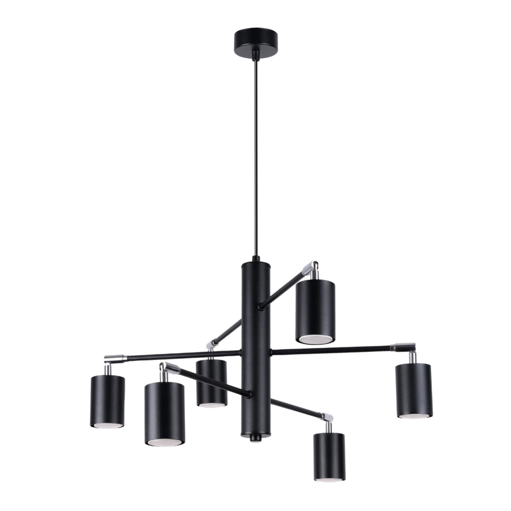 Lampada a sospensione nera FJELLO 6xGU10 Pure Lume