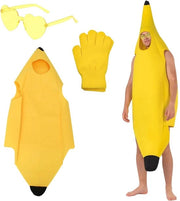 Costume a forma di banana 3 pezzi - Abito da carnevale attraente - Festa tematica - Natale - Per adulti - Costume frutta divertente - Costume frutta