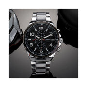 Trade Shop - Orologio Da Polso Curren 8276 Uomo Analogico Quarzo Business Silver Nero -