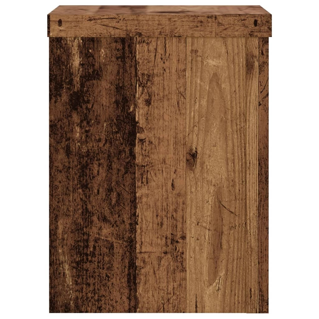 Portavasi mobili per fiori set da 2 legno di recupero legno ingegnerizzato marrone 02_0045380