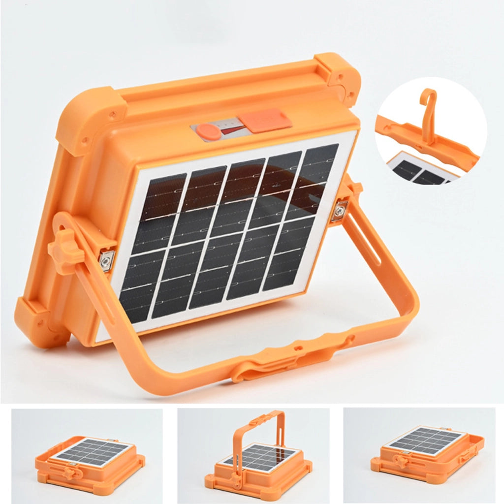 Lampada portatile solare LED con USB, IP66 e luce SOS