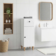 Mobiletto da Bagno ALKMAAR Bianco 30 x 31 x 80 cm 896165