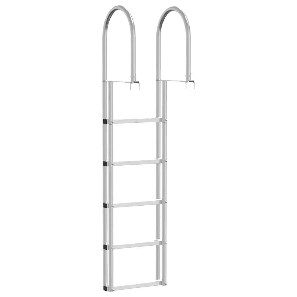 Scala da Dock a 5 Gradini Argento 45 ¡Á11,5 ¡Á190 cm Alluminio CFW6469177