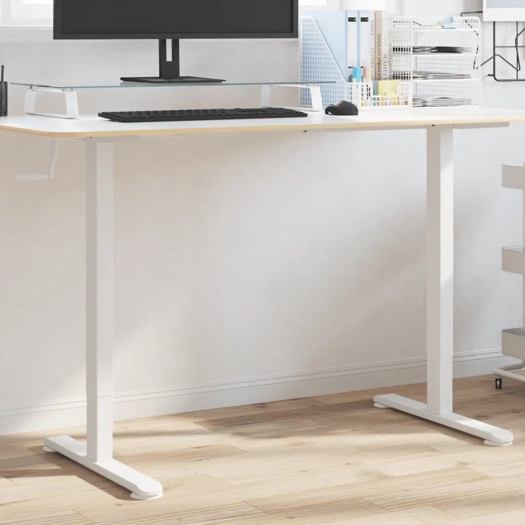 Telaio Scrivania in Piedi Bianco (94-135)x60x(70-114)cm Acciaio CFW4298686