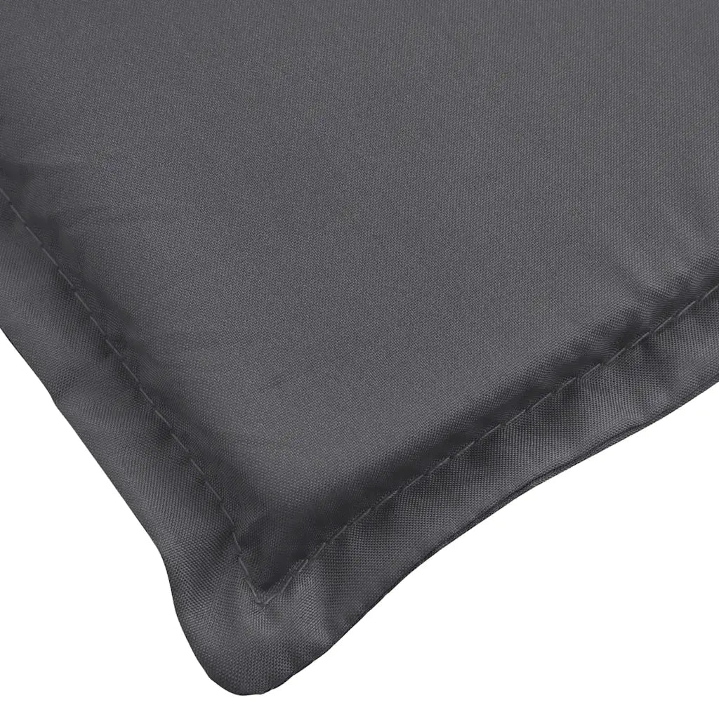 Cuscino per Lettino Antracite 180x60x4 cm in Tessuto Oxford 361852