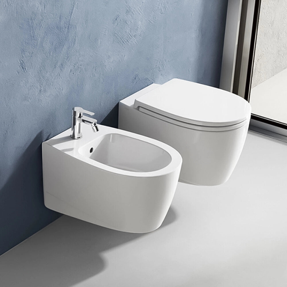 Copriwater wc soft close con cerniere regolabili originale per sanitari Demy Dolomite