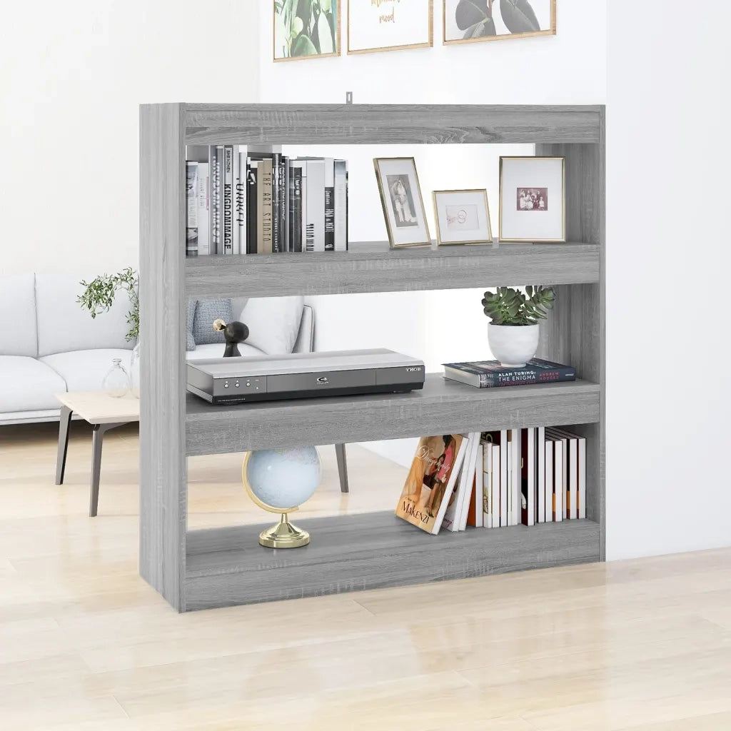 Libreria/Divisorio Grigio Sonoma 100x30x103 cm 813633