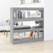 Libreria/Divisorio Grigio Sonoma 100x30x103 cm 813633