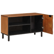 Mobile TV | Armadietto TV | Mobile Porta TV con porta Finitura Marrone Acacia 80 x 33 x 46 cm