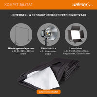 2in1 Sfondo in tessuto 2,85x6m, B/N