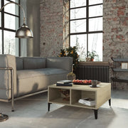 Tavolino da Salotto-Tavolino da soggiorno-Tavolo Rovere Sonoma 60x60x30 cm Legno Multistrato 820939