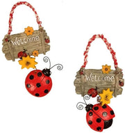 Bord Decorativo Lieveheersbeestje - Maniglione - Decorazione Interna/Esterna - Resistente al Tempo - Disegno Zinnia - Decorazione per Case di Vacanza - Ornamento Delicato