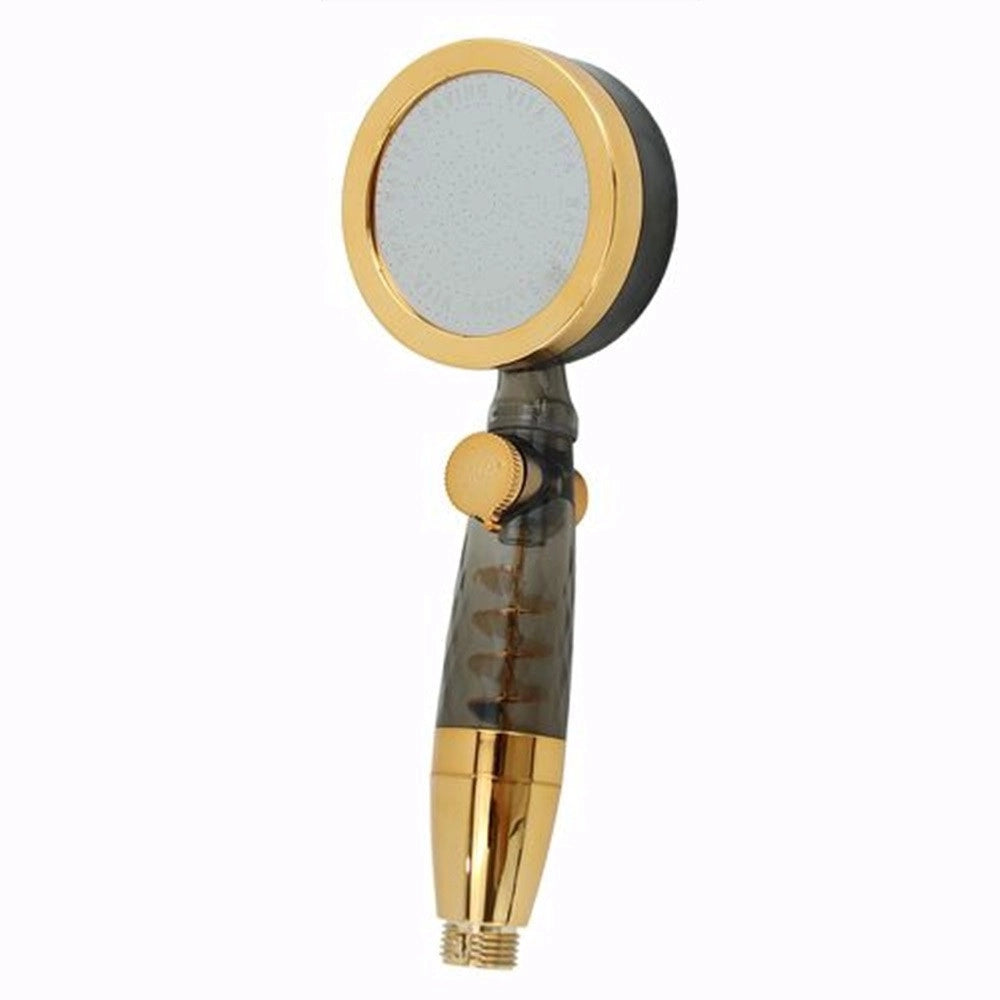 Trade Shop - Doccetta Soffione Multigetto Doccia Bagno Bombata Con Pulsante Ventola Spirale 87531 -