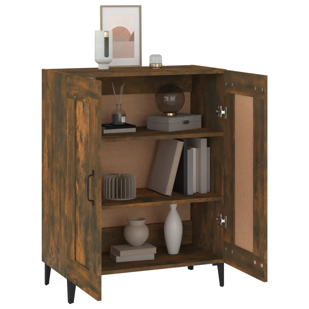 Credenza Rovere Fumo 69,5x34x90 cm in Legno Multistrato cod mxl 18616