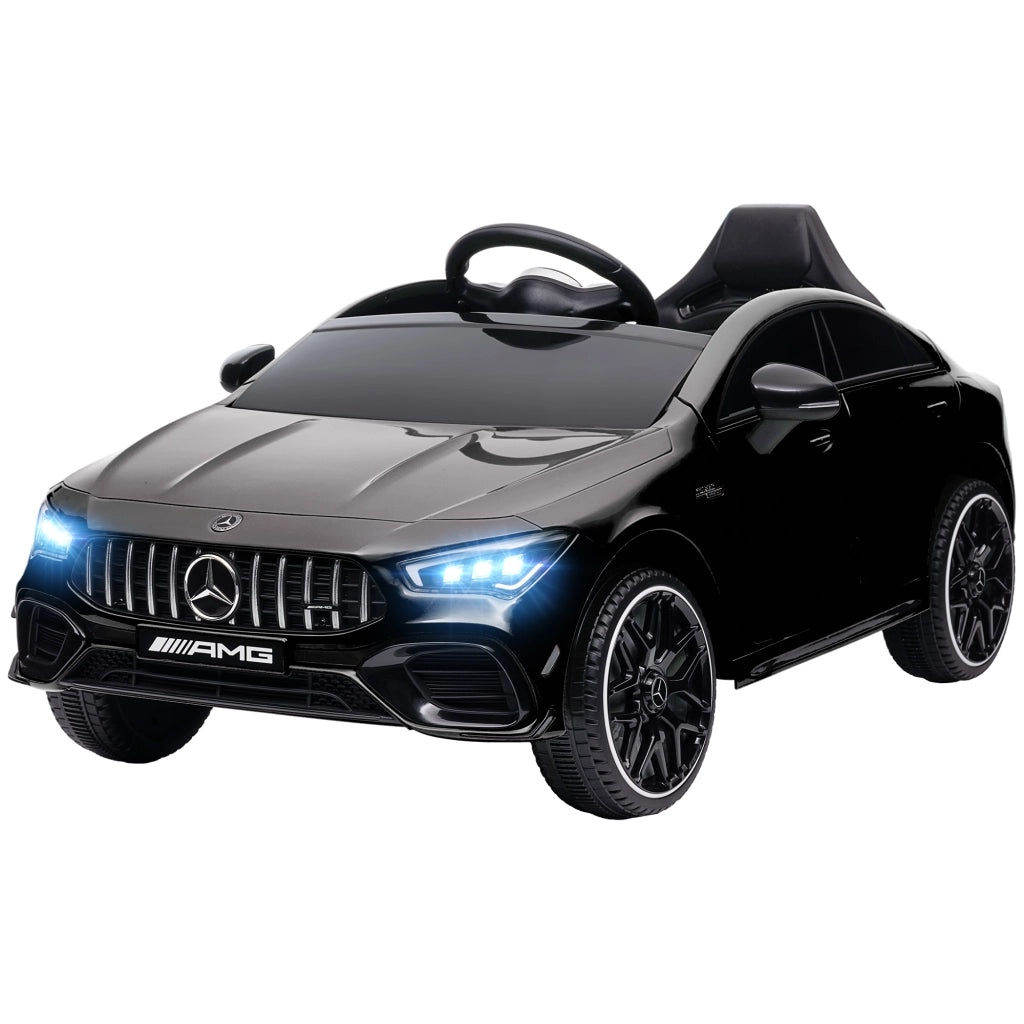 Auto elettrica per bambini telecomando LED ruote ¨C zephmum ¨C nero
