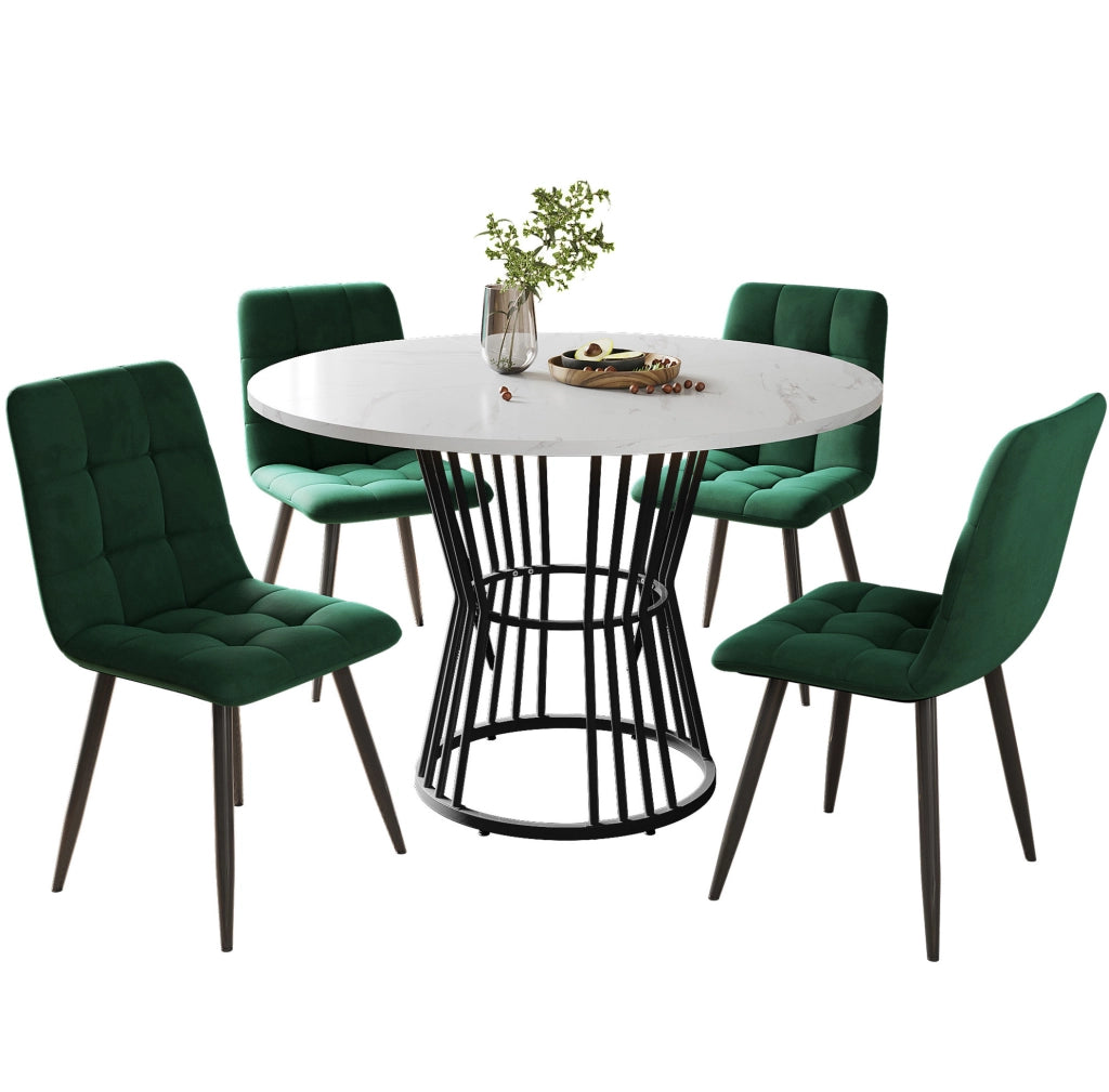 Set tavolo e sedie 100x100x75 cm design moderno MDF multicolore