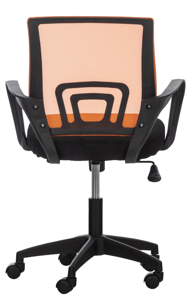 Sedia da ufficio Auburn con ruote arancione
