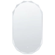 Specchio LED da Parete Ovale Moderno 62 x 109 cm per Bagno, Camera da Letto e Trucco Stile Contemporaneo