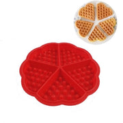 Muffiniera a forma di cuore - 5 cavità - Materiale siliconizzato - Resistente a lavastoviglie - Ideale per compleanni - 18 cm