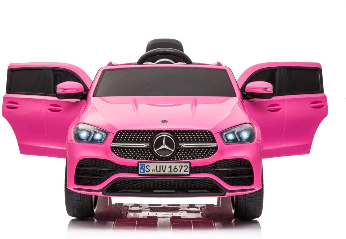 Macchina Elettrica per Bambini 12V con Licenza Mercedes GLE 450 AMG Rosa