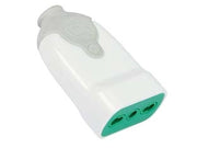 PRESA DRITTA 2 POLI + TERRA BIPASSO 10/16A BIANCA- - bianca 81000 - 5 pezzi FANTON