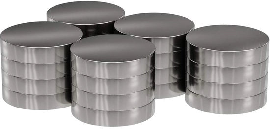 20x Magnete Neodymium Rond - Schijfmagneet Extra Forte - Diametro 15x3mm alto - Magnete Superforti - Peso di Attrazione ca. 3 kg - Magnete per Whiteboard, Prikbord, Magneetbord, Lavorazione