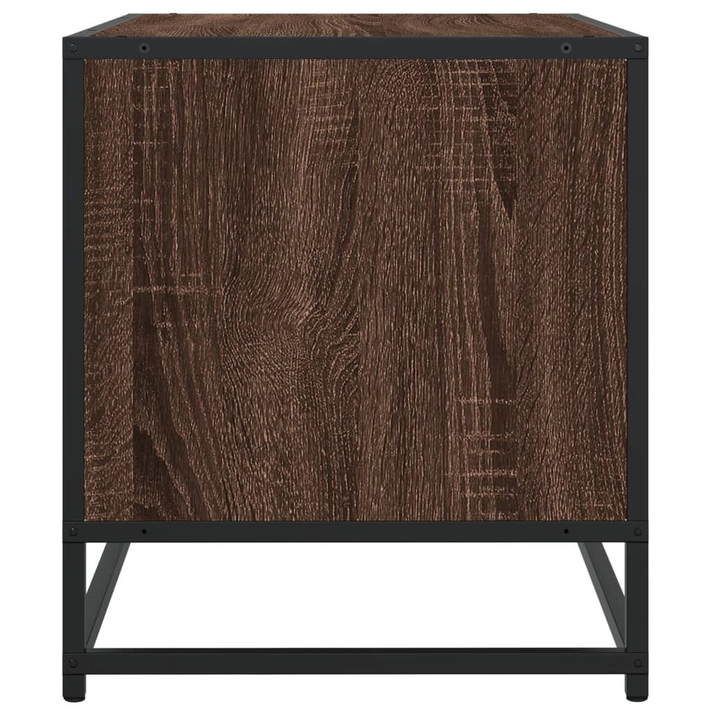 Mobile TV multimediale mensola TV credenza mobile TV sala da pranzo soggiorno camera da letto rovere 120,5 x 40 x 46 cm legno ingegnerizzato e metallo marrone 02_0027159