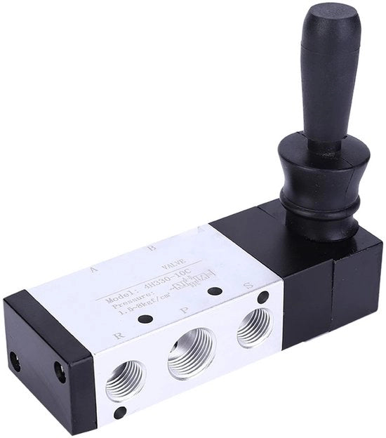 Valvola pneumatica 5 porte - manuale - lega di alluminio - compatta - leggera - alta durezza - valvola di ventilazione