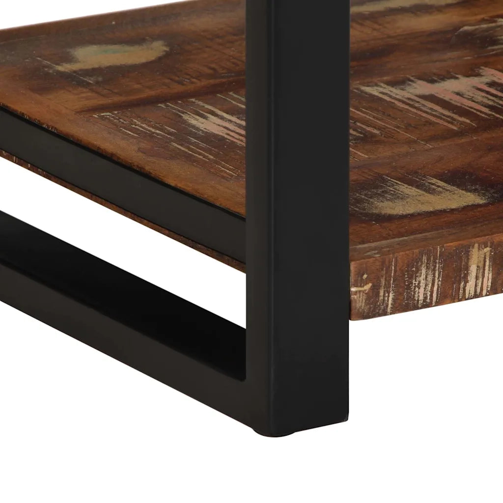 Tavolino Multicolore 40x40x50 cm in Legno Massello Recupero 4015942