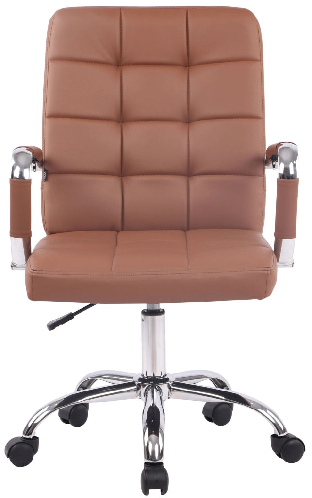 Sedia da ufficio Deli PRO in similpelle marrone chiaro