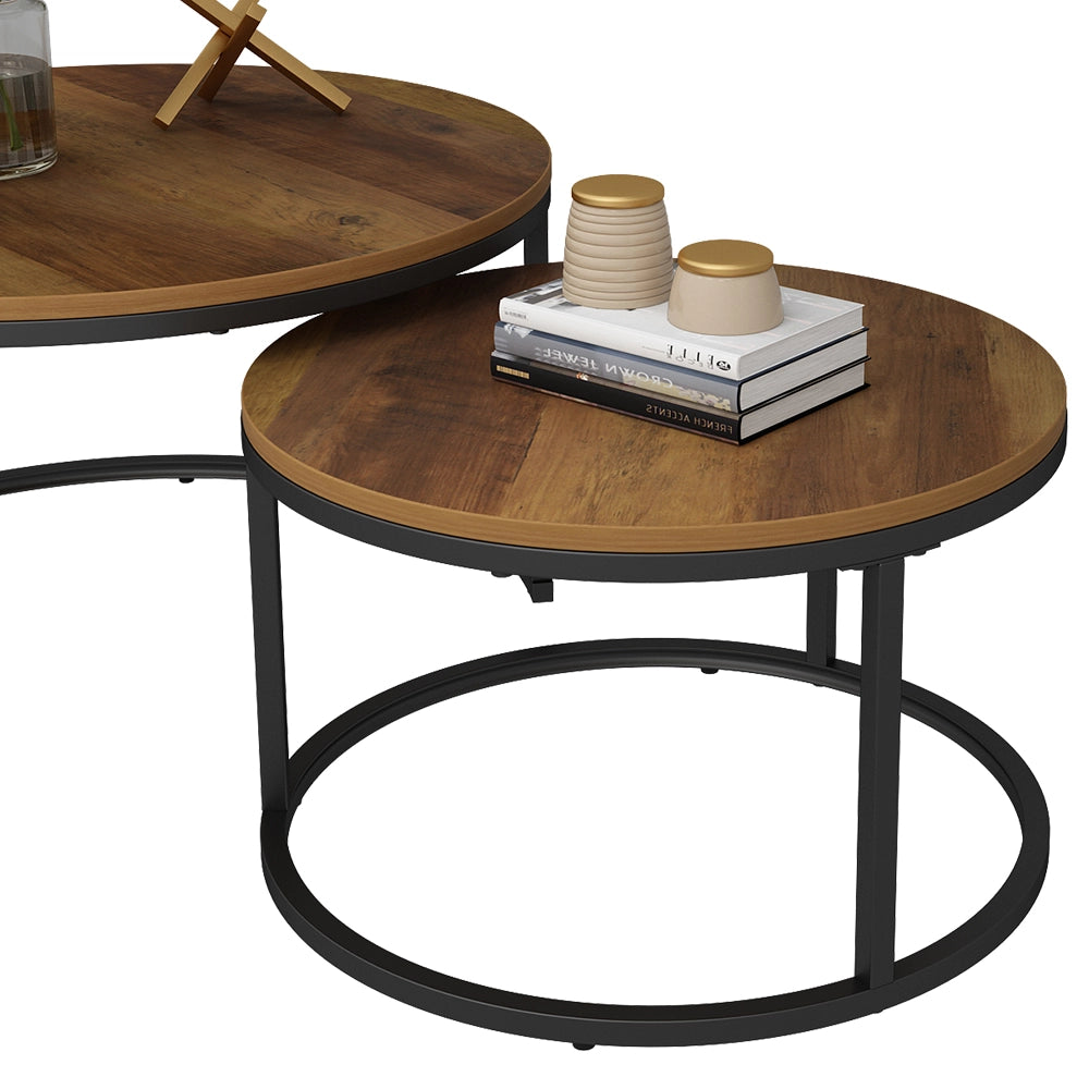 Vicco Tavolino da divano Legno 77 x 40 cm 2 parti