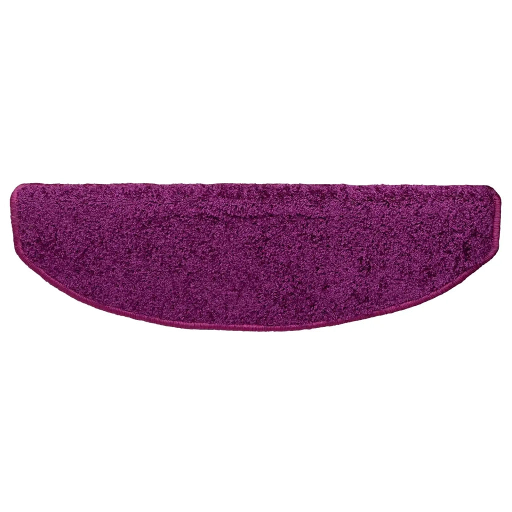 Tappetini per scale autoadesivi 15 pcs Viola 80 x 24,5 x 3,5 cm