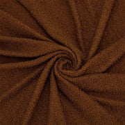 Teddybeerstof con piccole pieghe, 0,9 m, 1,6 m di larghezza, colore Sienna, tessuto di teddy con piccole pieghe, polyester, tessuto di pluche con piccole pieghe, per metro, per progetti di sartoria, giacche di pluche, coperte
