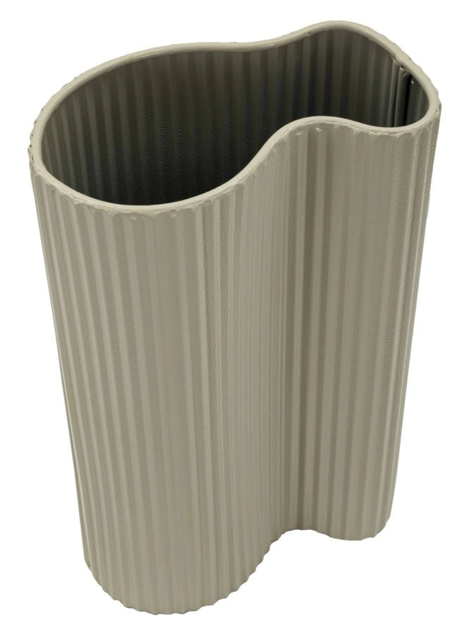 Vaso Frankfurt 21x12x36 cm in Ferro Bianco