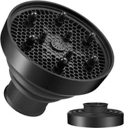Diffusore Accessorio - Spazzola a Spiga per Fohn Universale - Multistyler - Nero