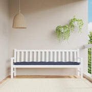 Cuscino Panca Giardino-Cuscini per panchina da esterno Blu Marino 200x50x7 cm in Tessuto Oxford
