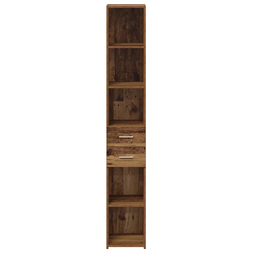 Libreria con cassetto Legno vecchio 30 x 42.4 x 185.2 cm 868739