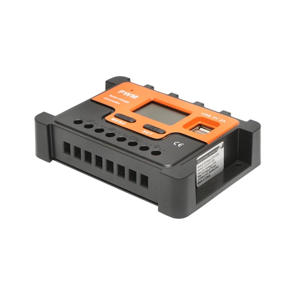 Regolatore di tensione per pannello solare 10A 12V/24V con 2 porte USB 5V/2A – Breckner Germany Breckner Germany