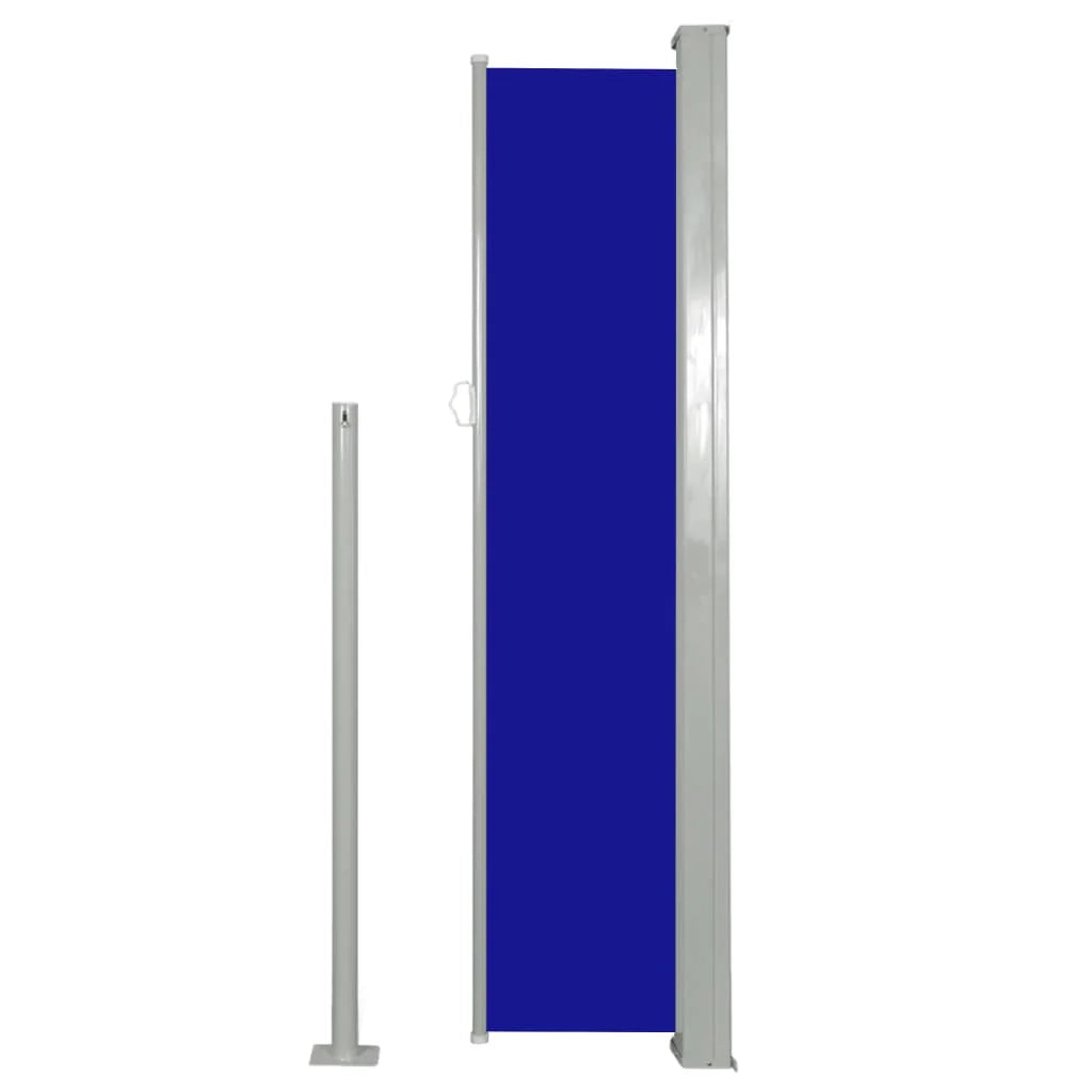 Tenda da sole laterale retrattile/schermo privacy per patio giardino terrazza balcone 140 x 300 cm blu 02_0007088