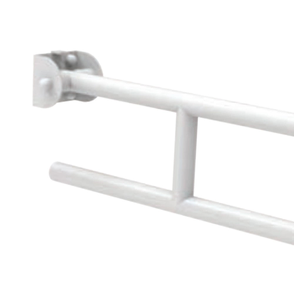 Barra maniglione ribaltabile cm 83 con porta rotolo nylon