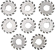 Tandwielsnijder 8-delig - Alta Velocità Snodo in Acciaio - Tandwielfrees - Attrezzatura Industriale - Dimensioni Uniformi - Buona Portata di Taglio - Frezatura